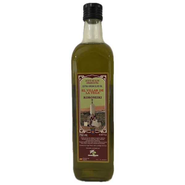 Aceite de Oliva Virgen Extra Koroneiki SIN FILTRAR 750 ml x 6 Uds.